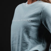 Velour T-Shirt Hellblau Unisex